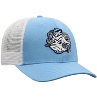 Men's Top of the World Carolina Blue/White North Carolina Tar Heels Victory Baseline Trucker Adjustable Hat