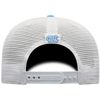 Men's Top of the World Carolina Blue/White North Carolina Tar Heels Victory Baseline Trucker Adjustable Hat