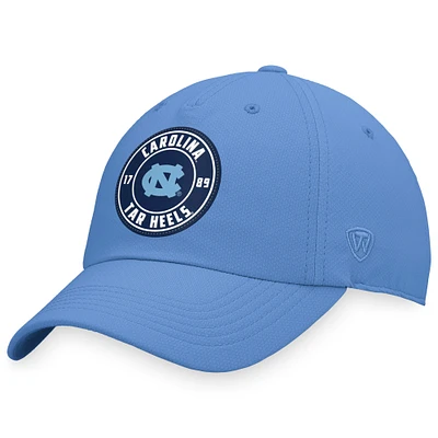 Casquette ajustable Top of the World Carolina Blue pour homme de la région des Tar Heels de Caroline du Nord