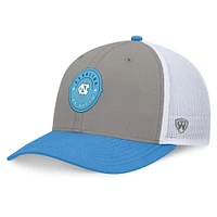 Casquette ajustable Rob Trucker pour homme Top of the World gris/bleu Caroline des North Carolina Tar Heels