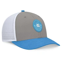 Men's Top of the World Gray/Carolina Blue North Carolina Tar Heels Rob Trucker Adjustable Hat