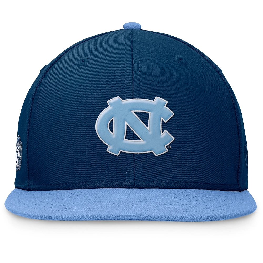 Men's Top of the World Navy/Light Blue North Carolina Tar Heels Rally Two-Tone Fitted Hat