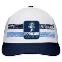 Men's Top of the World White/Navy North Carolina Tar Heels Retro Fade Snapback Hat