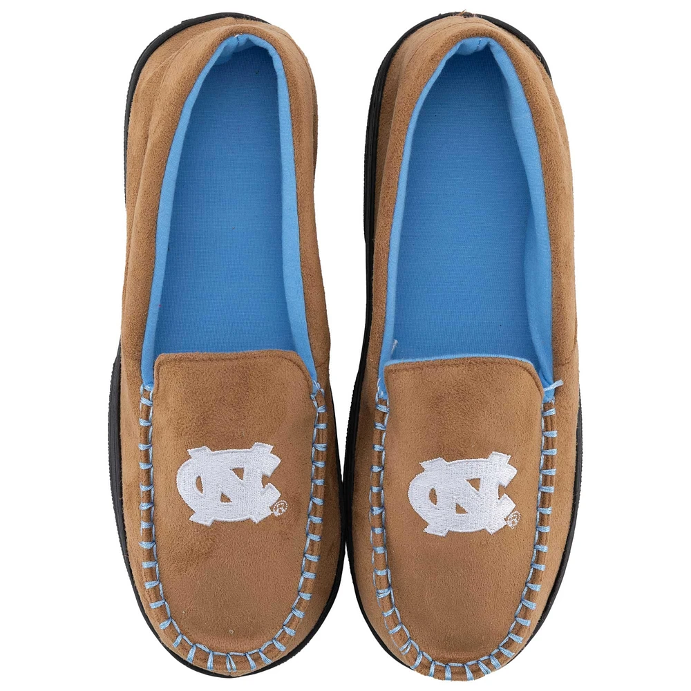 Chaussons mocassins à talons hauts North Carolina Tar Heels ZooZatz pour hommes