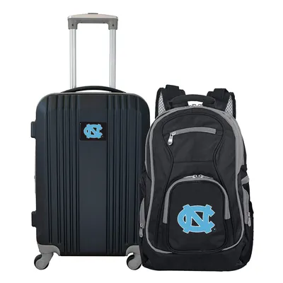 North Carolina Tar Heels MOJO 2-Piece Luggage & Backpack Set - Black