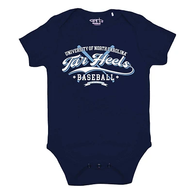 Newborn & Infant Garb Navy North Carolina Tar Heels Otis Baseball Bodysuit