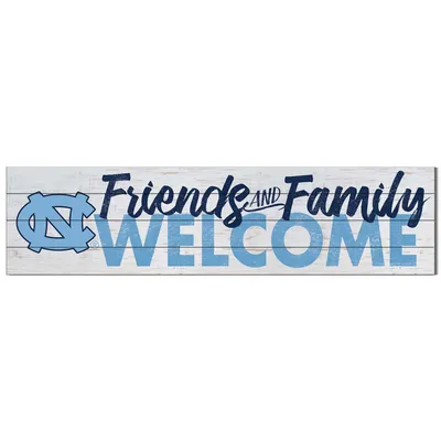 North Carolina Tar Heels 10'' x 40'' Friends & Family Welcome Sign