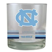 North Carolina Tar Heels 10oz. Banded Rocks Glass