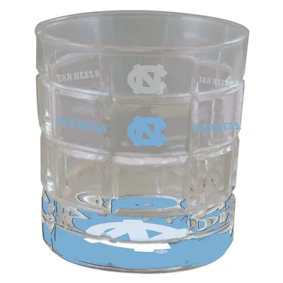 North Carolina Tar Heels 10oz. Team Bottoms Up Squared Rocks Glass