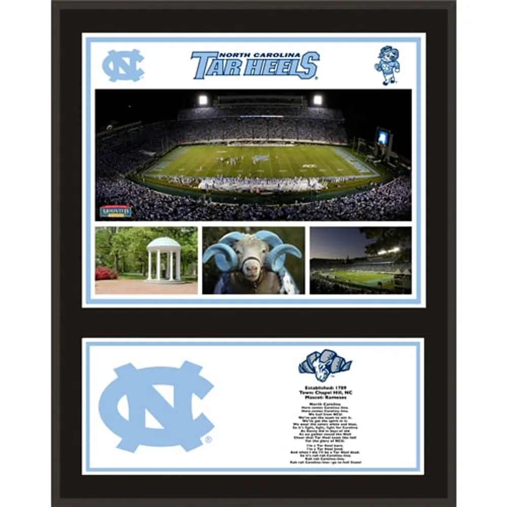 Plaque d'équipe sublimée North Carolina Tar Heels 12 "x 15"