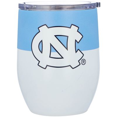 North Carolina Tar Heels 16oz. Colorblock Stainless Steel Curved Tumbler