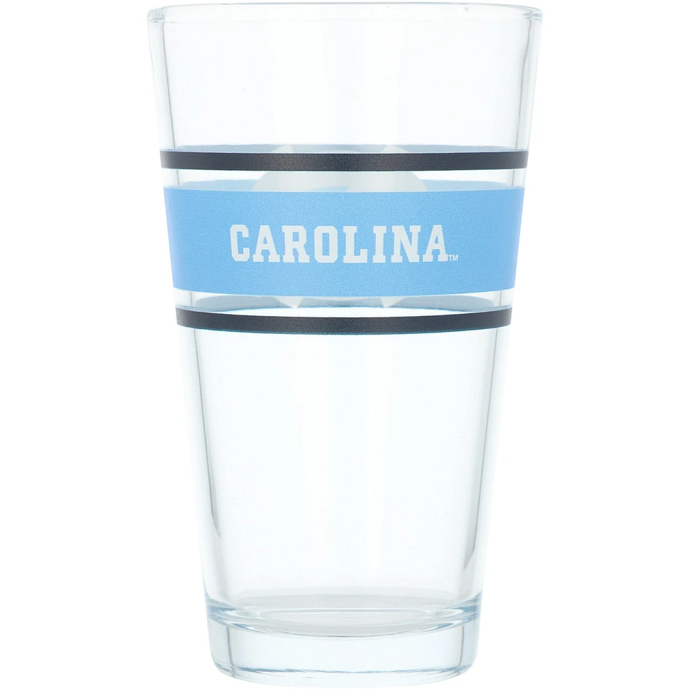 North Carolina Tar Heels 16oz. Stripe Pint Glass