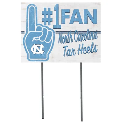 North Carolina Tar Heels 18'' x 24'' #1 Fan Yard Sign