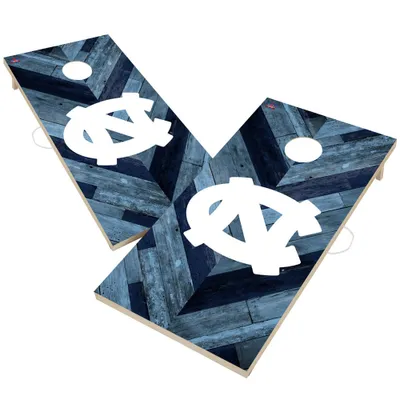 North Carolina Tar Heels 2' x 4' Herringbone Design Cornhole Set