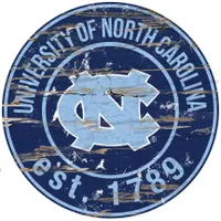 North Carolina Tar Heels 23.5" Distressed Round Sign