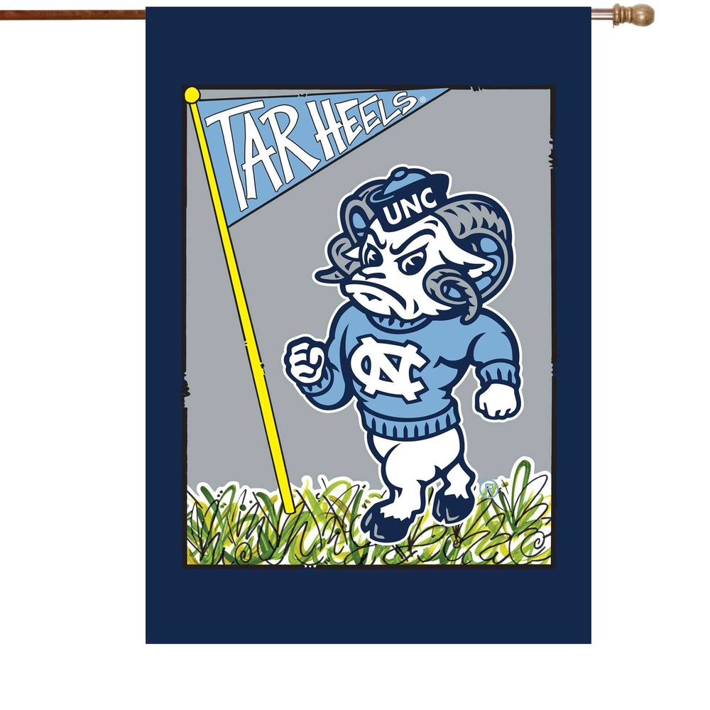 North Carolina Tar Heels 28" x 40" Double-Sided House Flag