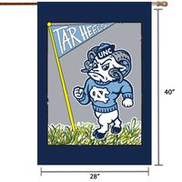 North Carolina Tar Heels 28" x 40" Double-Sided House Flag