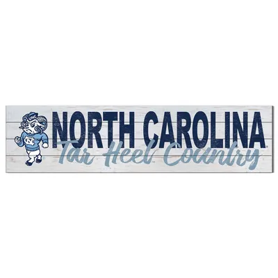 North Carolina Tar Heels 40'' x 10'' Logo Sign