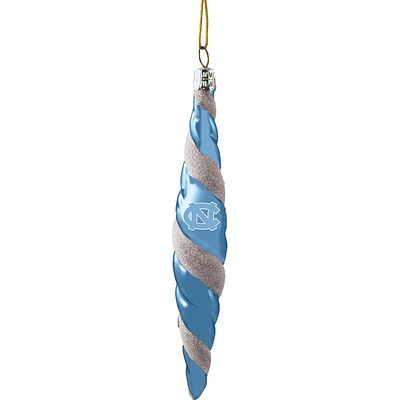 Ornement tourbillon couleur équipe North Carolina Tar Heels 5''