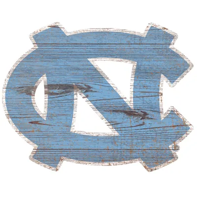 North Carolina Tar Heels 24'' x 24'' Distressed Logo Cutout Sign