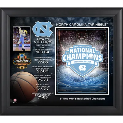 North Carolina Tar Heels Fanatics Authentic Framed 15" x 17" 2017 NCAA Men's Basketball National Champions Collage