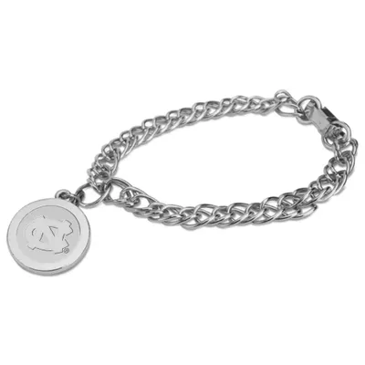 North Carolina Tar Heels Silver Charm Bracelet