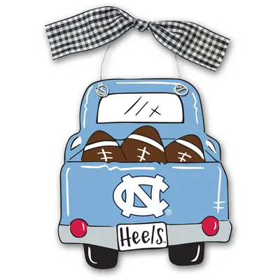 North Carolina Tar Heels Wood Truck Ornament