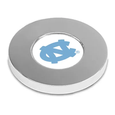 North Carolina Tar Heels Team Logo Paperweight - Silver