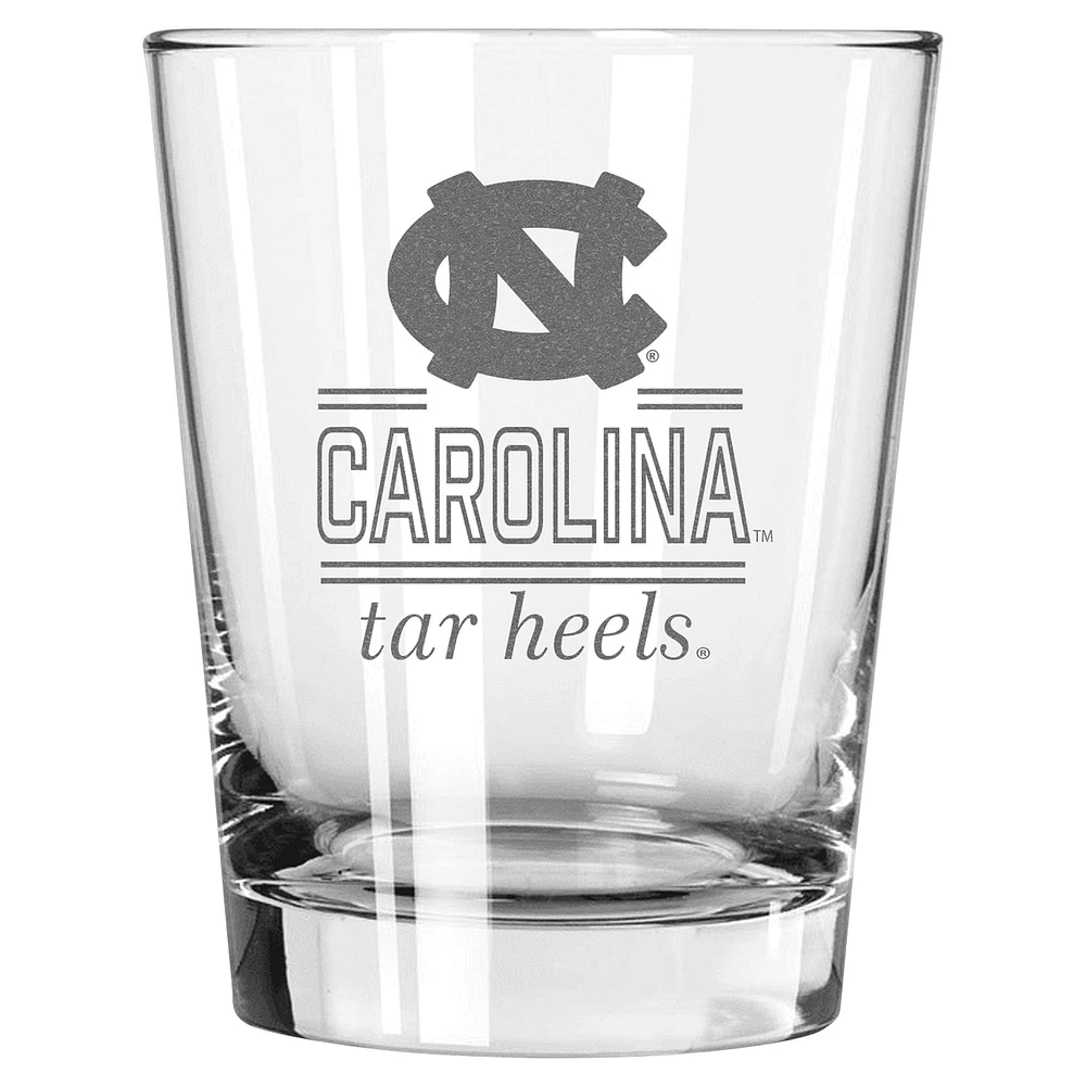 The Memory Company North Carolina Tar Heels 15oz. Double Old Fashioned Glass