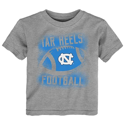 Toddler  Heather Gray North Carolina Tar Heels Stencil T-Shirt