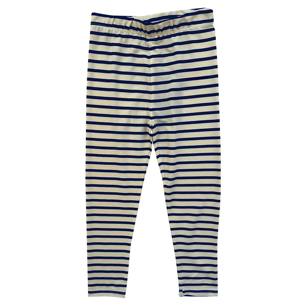 Ensemble haut à manches longues et leggings rayés tri-blend pour tout-petits Wes & Willy North Carolina Tar Heels