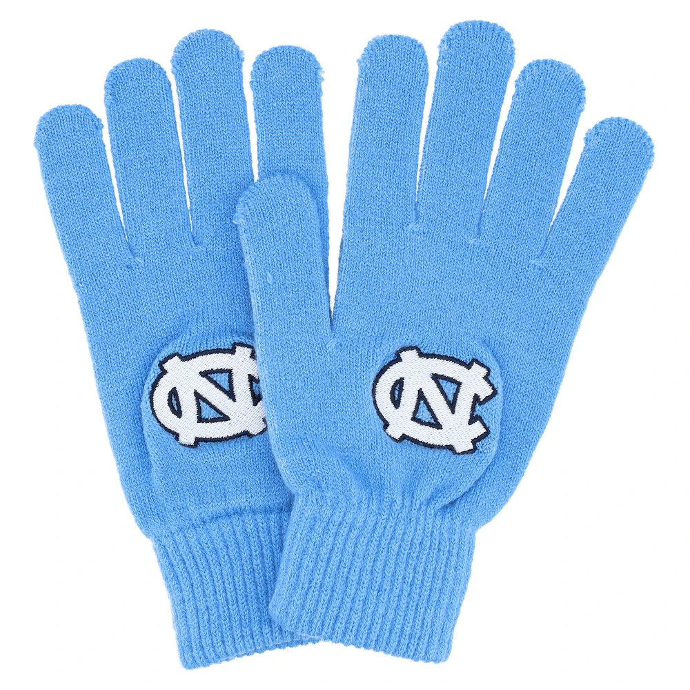 Gants en tricot Top of the World des Tar Heels de Caroline du Nord