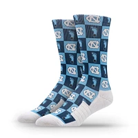 Unisex Strideline North Carolina Tar Heels Premium 70's Bedding Crew Socks