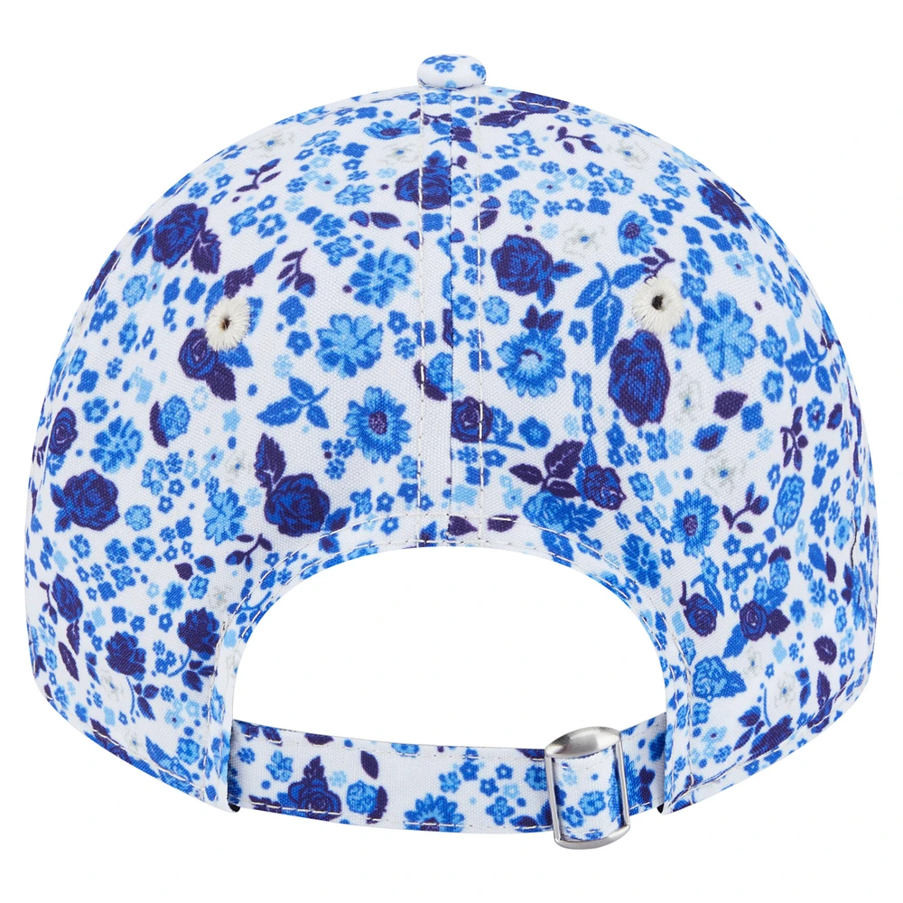 Women's New Era  White North Carolina Tar Heels Blooming 9TWENTY Adjustable Hat