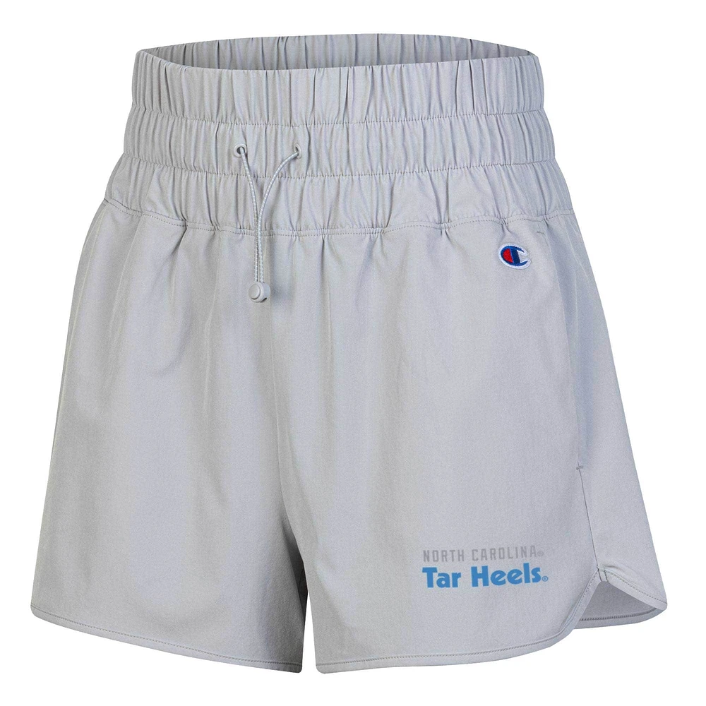 Champion Silver North Carolina Tar Heels Tailgate Her Short tissé pour femmes