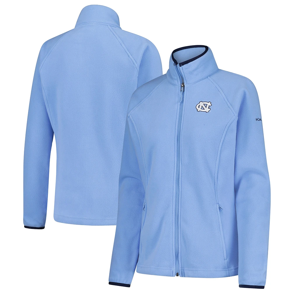 Women's Columbia  Carolina Blue North Tar Heels Give & Go II Fleece Full-Zip Jacket