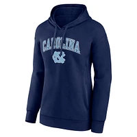 Sweat à capuche pour femme Fanatics Navy North Carolina Tar Heels Campus