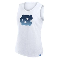 Women's Fanatics White North Carolina Tar Heels Activate Slub Tank Top