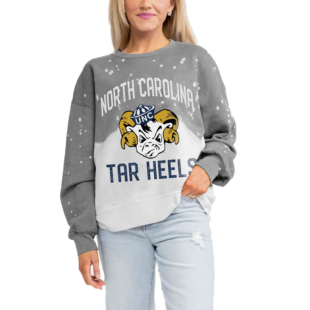 North Carolina Tar Heels Gameday Couture Women's Twice As Nice Faded Crewneck Sweatshirt - Gray