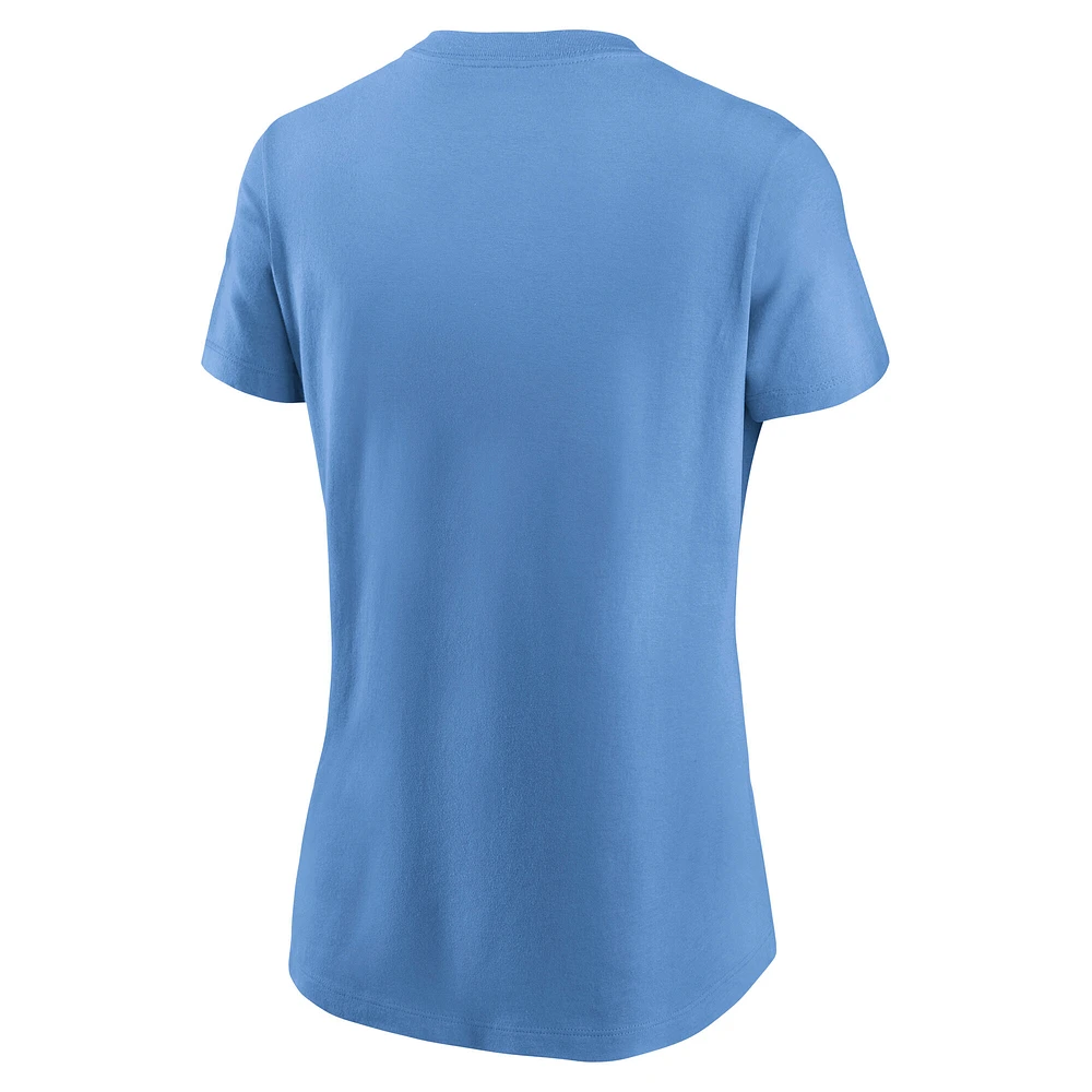 Women's Jordan Brand Carolina Blue North Tar Heels Local Script T-Shirt