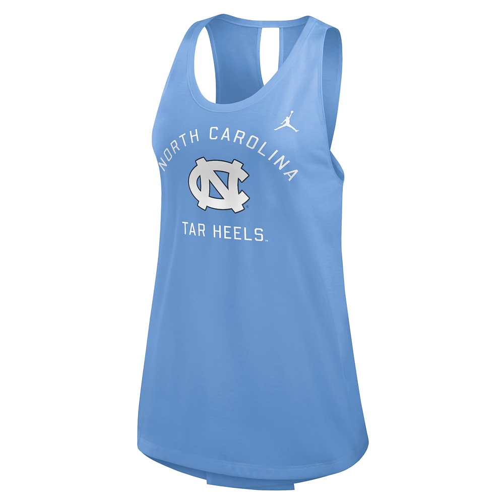 Women's Jordan Brand Carolina Blue North Tar Heels Primetime Open Back Tank Top