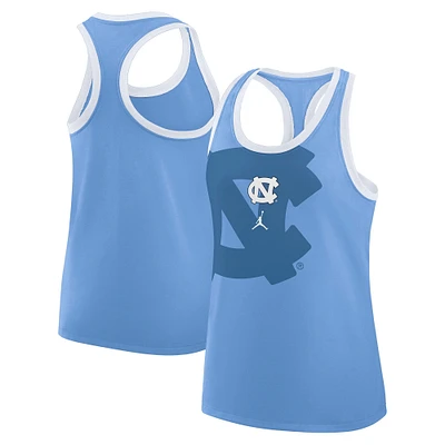 Women's Jordan Brand Carolina Blue North Tar Heels Primetime Racerback Tri-Blend Tank Top
