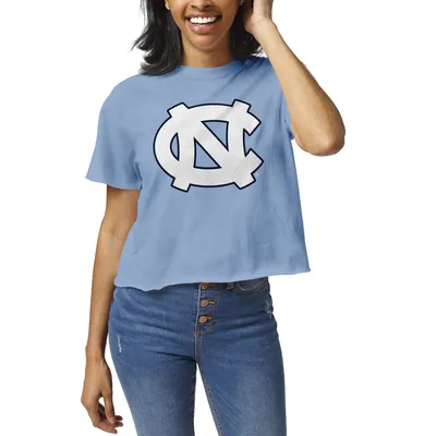 North Carolina Tar Heels League Collegiate Wear Women's Clothesline Crop T-Shirt - Blue