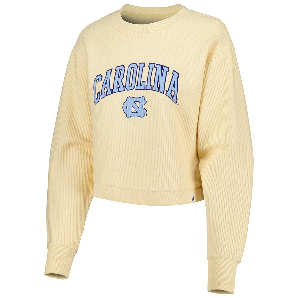 Sweat-shirt classique Campus Corded Timber pour femmes, crème, North Carolina Tar Heels