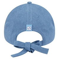 Casquette ajustable New Era en denim pour femme, modèle A-Frame 9FORTY, des Tar Heels de Caroline du Nord