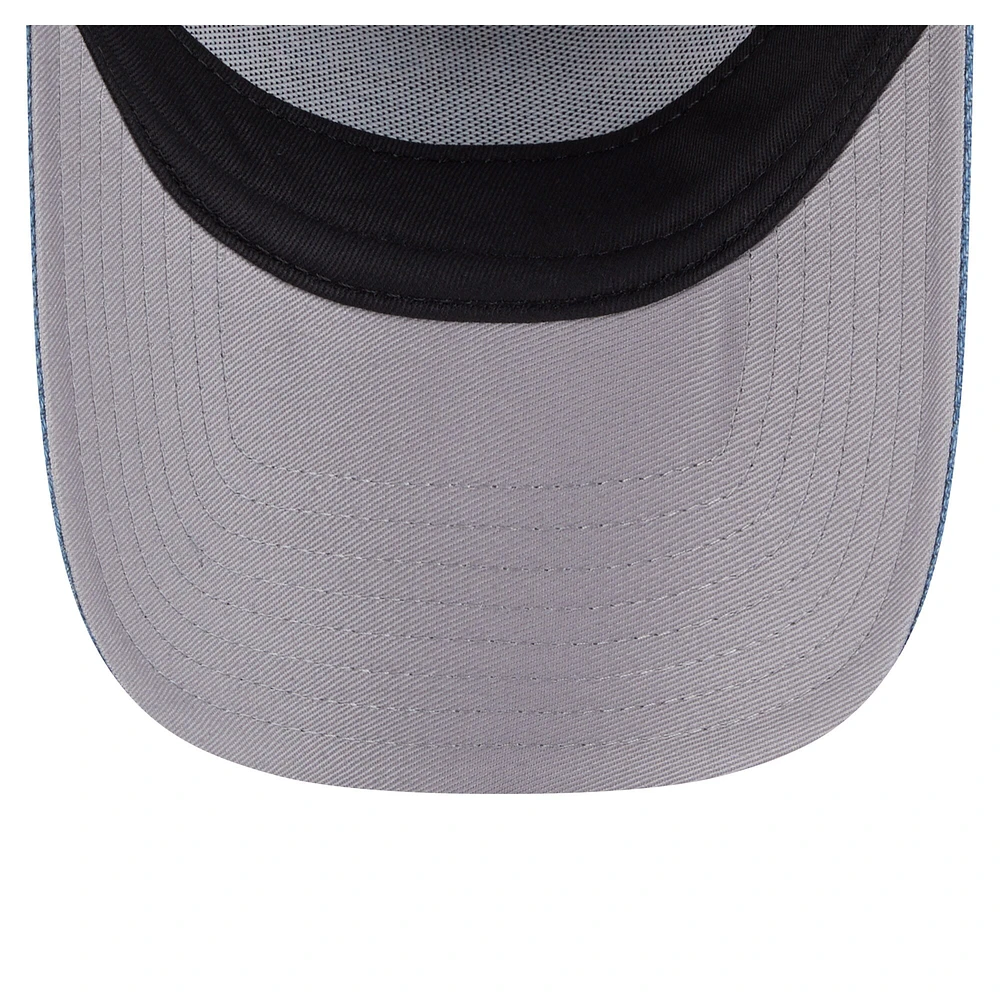 Casquette ajustable New Era en denim pour femme, modèle A-Frame 9FORTY, des Tar Heels de Caroline du Nord
