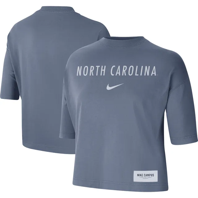 Women's Pressbox Carolina Blue North Carolina Tar Heels Surf Plus Size  Southlawn Waffle-Knit Thermal Tri