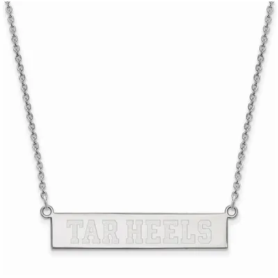 North Carolina Tar Heels Women's Sterling Silver Small Bar Necklace