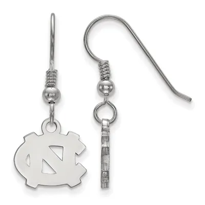 North Carolina Tar Heels Women's Sterling Silver XS Dangle Earrings