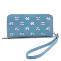 Women's North Carolina Tar Heels Zip-Around Wristlet Wallet